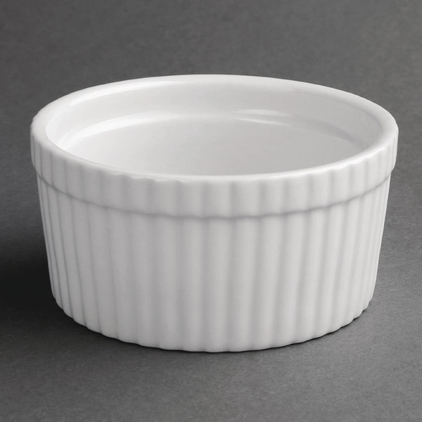 Olympia Whiteware Souffle Dishes 105mm (Pack of 6)