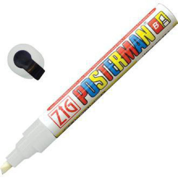 Securit White Chalk Marker 6mm Tip