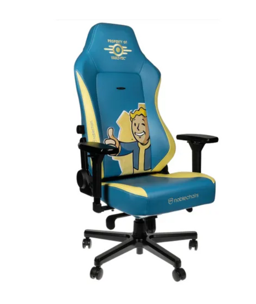 noblechairs HERO Gaming Chair Fallout Vault-Tec Edition Blue/Yellow GC-02D-NC