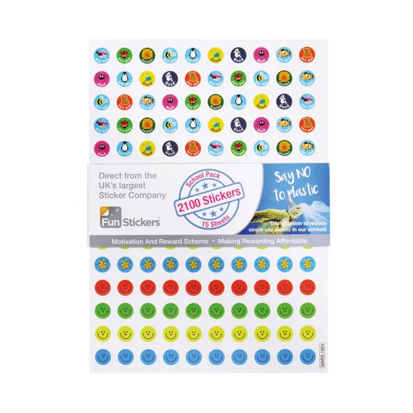 Fun Stickers 2100 Reward Stickers A5 (15 Pack) Mars 1924