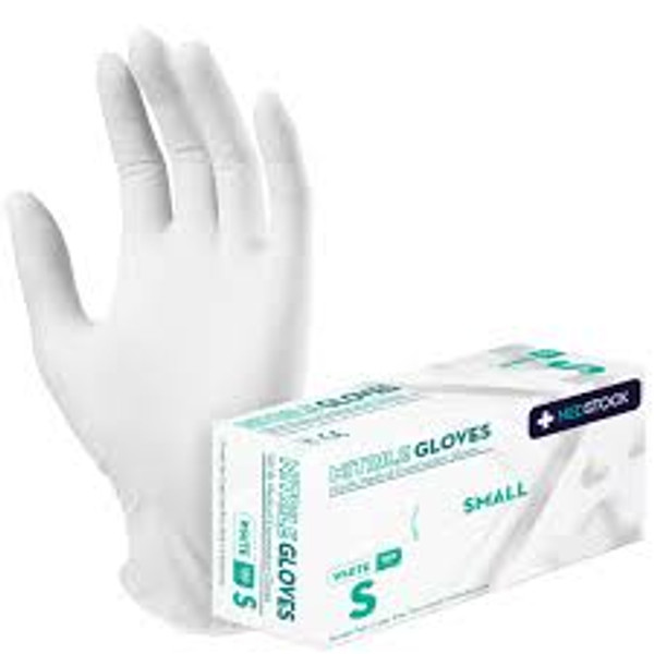 Non–Sterile Nitrile Examination Gloves White