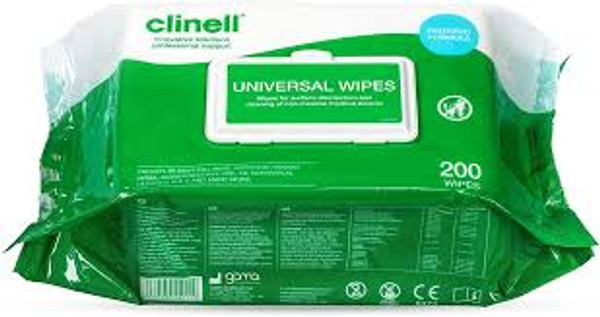 Clinell® Universal Wipes (Pack of 200)