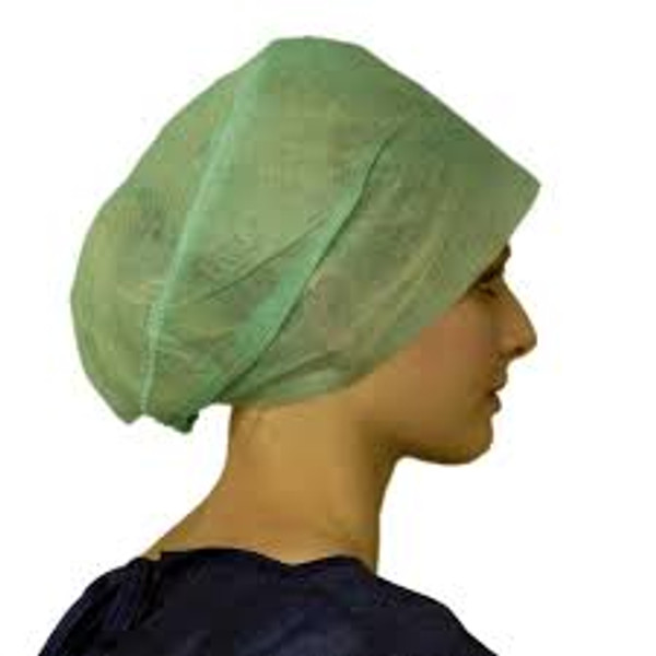 BARRIER® Chic Tie–Back Theatre Caps Green (Pack of 100) BARRIER® Chic Tie–Back Theatre Caps Green (Pack of 100)