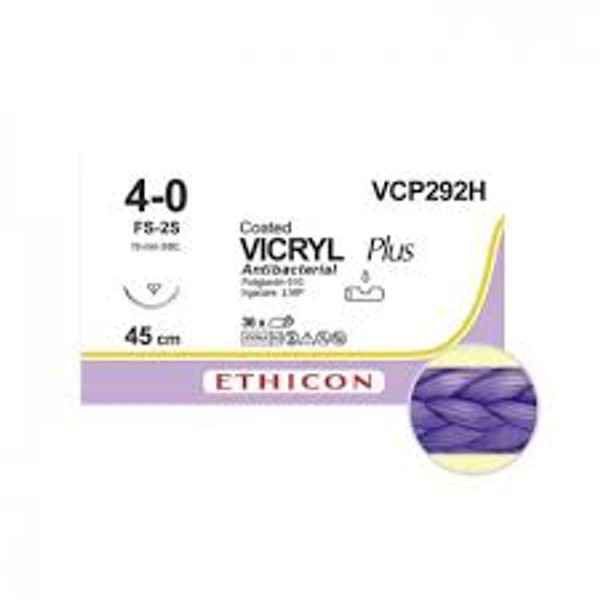 Coated Vicrylâ„¢ Plus Sutures 45 cm | Violet | Braided Coated Vicrylâ„¢ Plus Sutures 45 cm | Violet | Braided