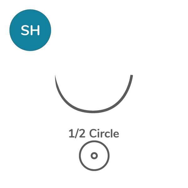Monocryl™ Plus Taper Point Needles SH Plus | 26 mm | 1/2 Circle | 3–0 | 70 cm | Violet