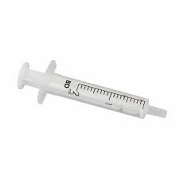 BD Discardit™ II Luer Slip Syringes With Concentric Tip 2 ml (Pack of 100)