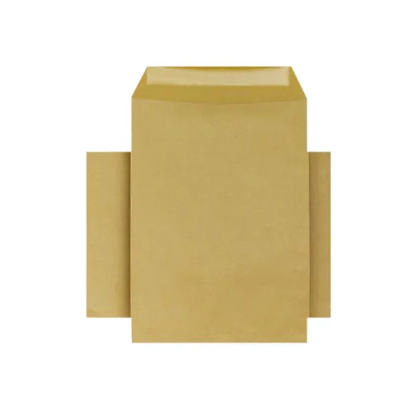 Q-Connect C4 Envelopes Pocket Gummed 80gsm Manilla (Pack of 250) KF3428