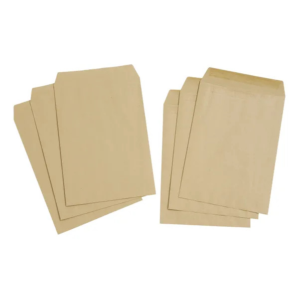 5 Star Value Envelope C4 Pocket Self Seal 90gsm Plain Manilla (Pack of 250)