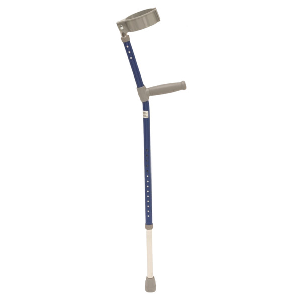 Trulife® Double Adjustable Standard Elbow Crutches Standard Cuff and Comfort Handle Blue Standard Size