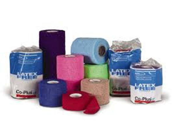 Co–Plus® LF Latex–Free Flexible Cohesive Bandages 10 cm x 4.5 m (Pack of 18) Co–Plus® LF Latex–Free Flexible Cohesive Bandages 10 cm x 4.5 m (Pack of 18)