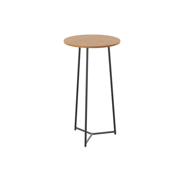 Jemini Trinity High Table 600x600x1110mm Nova Oak/Black