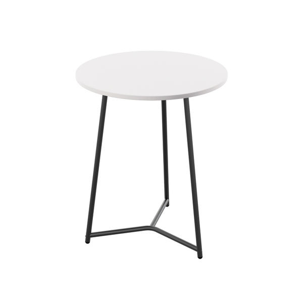 Jemini Trinity Mid Table 600x600x735mm White/Black