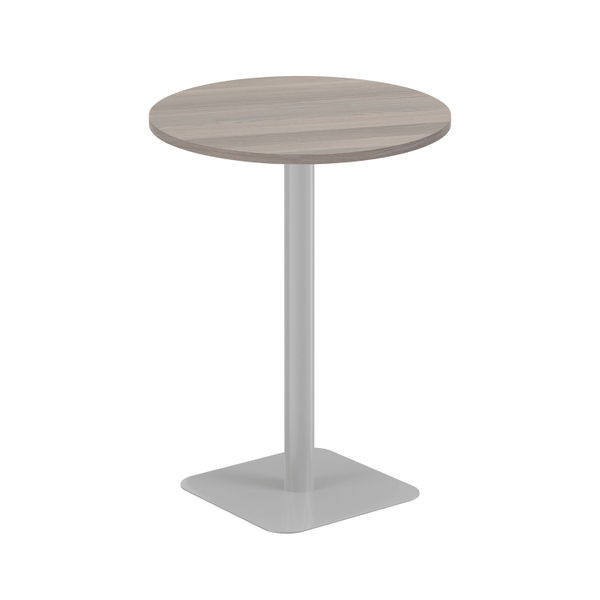 Jemini Origin 800mm High Table Grey Oak/Silver