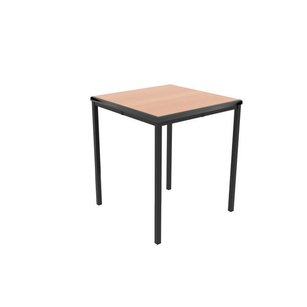 Jemini Titan Multipurpose Classroom Table 600x600x710mm Beech/Black Jemini Titan Multipurpose Classroom Table 600x600x710mm Beech/Black