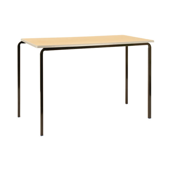 Jemini Polyurethane Edged Class Table 1200x600x760mm Beech/Black (Pack of 4)