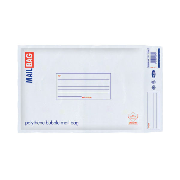 County Stationery Poly Bubble Envelopes Medium 210x335mm (Pack of 10) C272