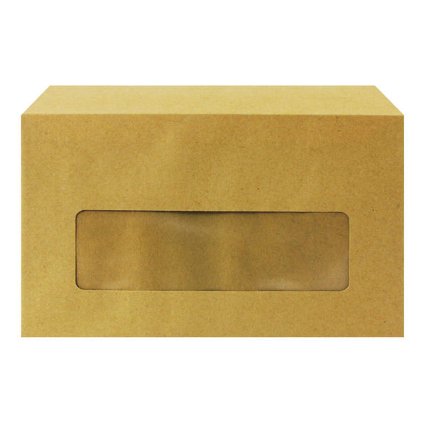 Q-Connect Envelope 89x152mm Pocket Centre Window Gummed 70gsm Manilla (Pack of 1000)
