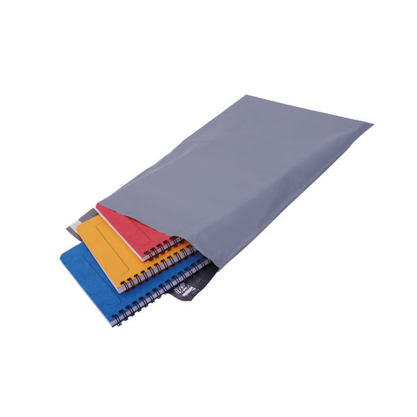 GoSecure Polythene Mailing Bag 235x320mm Opaque Grey (Pack of 500)