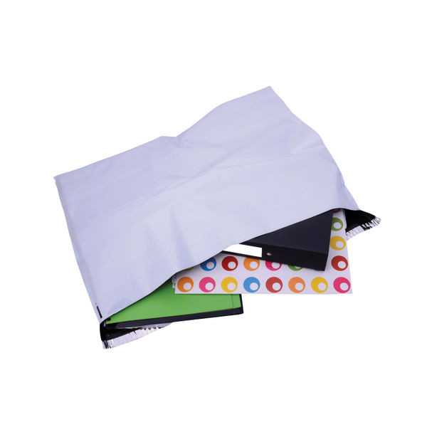 GoSecure Strong Polythene Mailing Bag 595x430mm Opaque (Pack of 100)