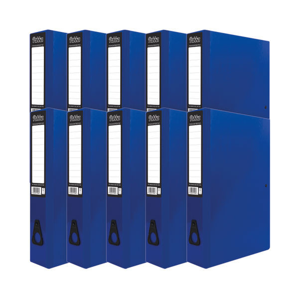Pukka Brights Box File Foolscap Navy (10 Pack) BR-7998