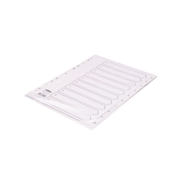 Concord 10-Part 1-10 Index Polypropylene A4 White 64101