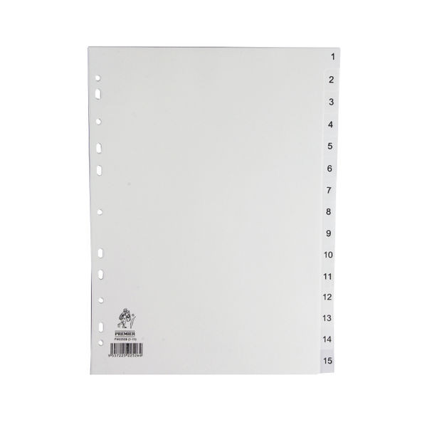 A4 White 1-15 Polypropylene Index