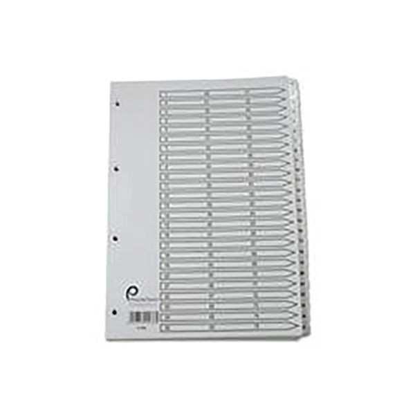 5 Star Office Index 1-75 Multipunched Mylar Tabs A4 White