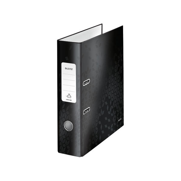 Leitz 180 WOW Lever Arch File A4 80mm Black (10 Pack) 10050095 Leitz 180 WOW Lever Arch File A4 80mm Black (10 Pack) 10050095