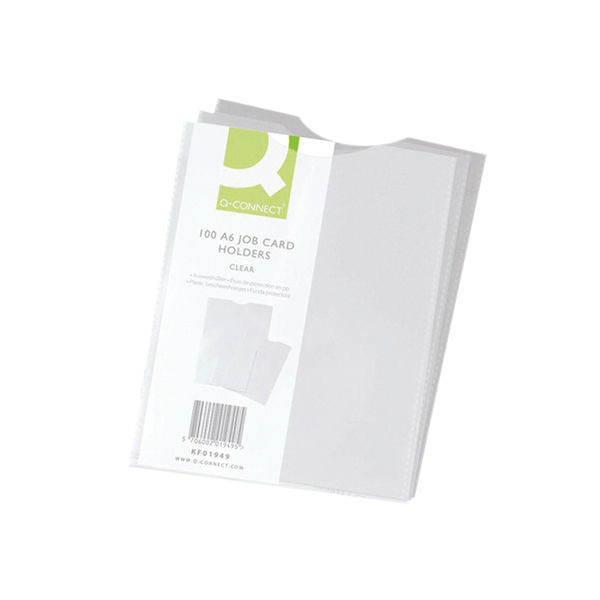 Q-Connect Card Holder Polypropylene A6 (Pack of 100)