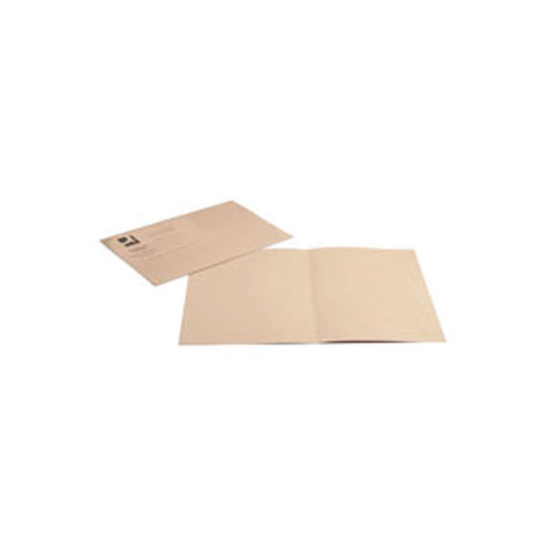 Q-Connect Square Cut Folder Lightweight 180gsm Foolscap Buff (Pack of 100)