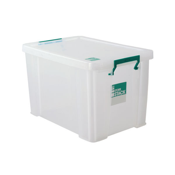 StoreStack Clear 2.6 Litre Storage Box W240xD130xH140mm