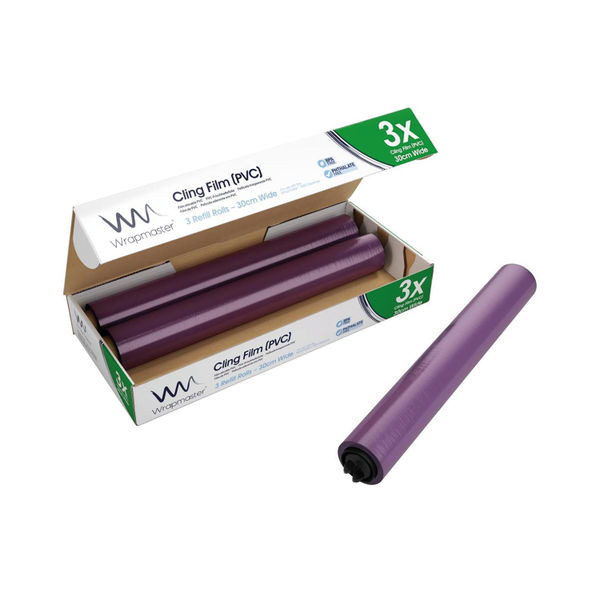 Wrapmaster 1000 Cling Film Refill 300mm x 100m (3 Pack) 31C78
