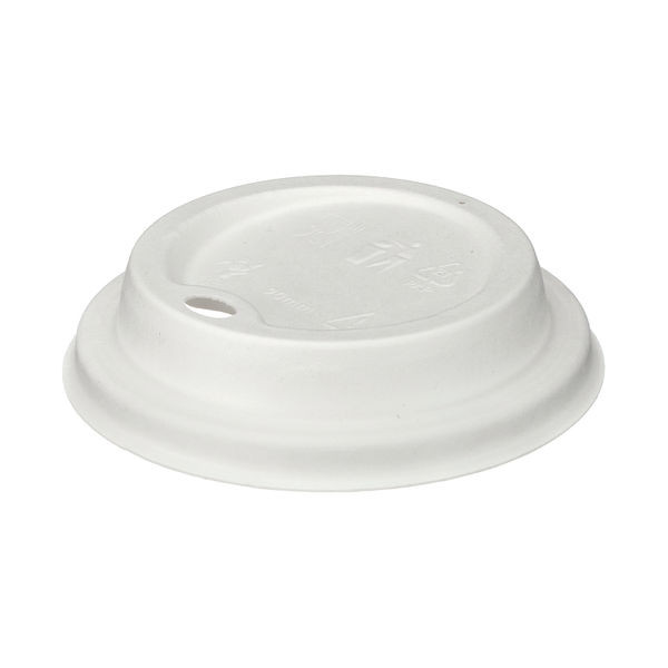Go-Pak Moulded Fibre Coffee Cup Lid 12 to 16oz White (Pack of 1000) D06032