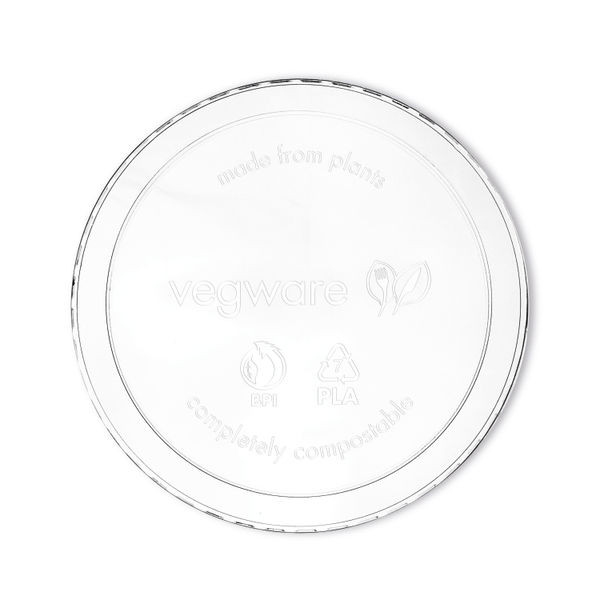 Vegware Deli Container Lid Round 8-32oz Clear (Pack of 500) VDC-120H