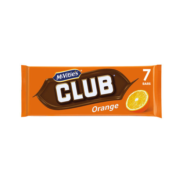 McVitie's Club Orange Biscuit Bars (Pack of 7) 37434 McVitie's Club Orange Biscuit Bars (Pack of 7) 37434