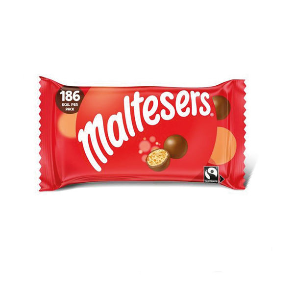 Maltesers Milk Chocolate and Honeycomb Balls 37g Bag (Pack of 40) 100533