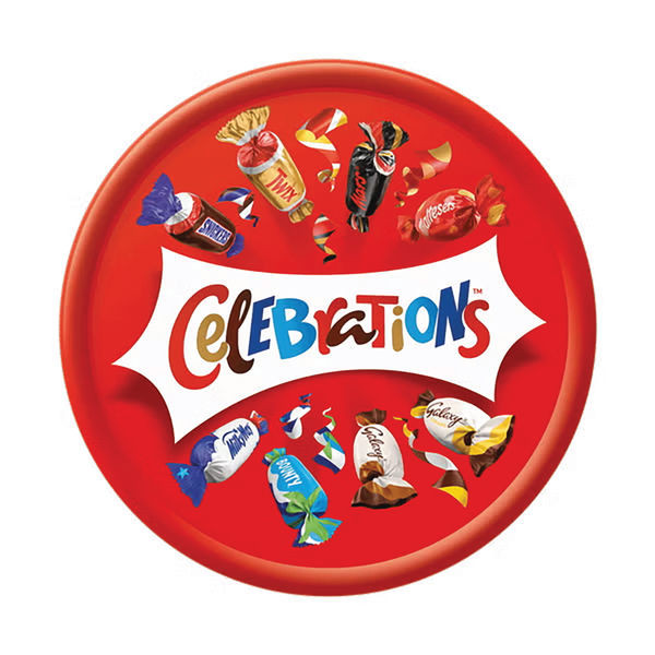 Mars Celebrations Chocolate Tub 550g 464414 Mars Celebrations Chocolate Tub 550g 464414