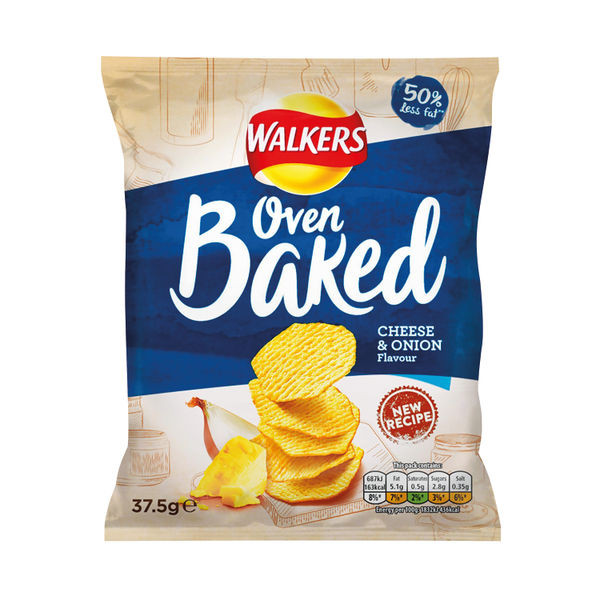 Walkers Baked Cheese and Onion 37.5g (32 pack) 101011 Walkers Baked Cheese and Onion 37.5g (32 pack) 101011