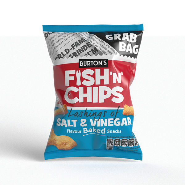 Fish N Chips Salt Vinegar Grab Bag 40g (Pack of 30) 17368 Fish N Chips Salt Vinegar Grab Bag 40g (Pack of 30) 17368