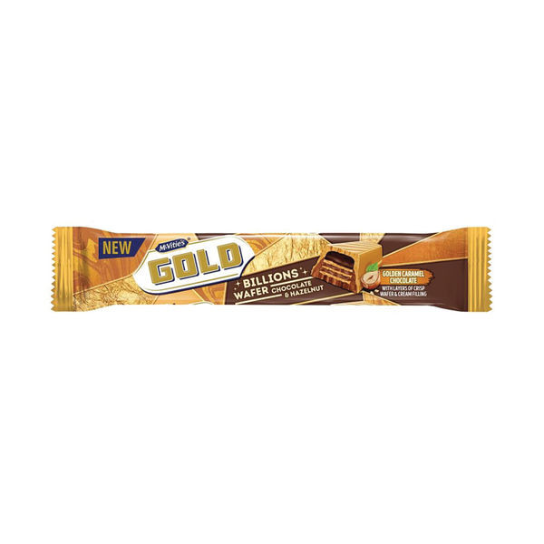 McVities Gold Billion Chocolate and Hazelnut Bar 39g (Pack of 24) 45750 McVities Gold Billion Chocolate and Hazelnut Bar 39g (Pack of 24) 45750