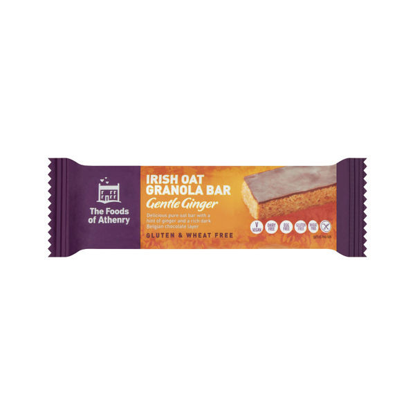 The Foods of Athenry Irish Oat Granola Bar Gentle Ginger (Pack of 20) 590981 The Foods of Athenry Irish Oat Granola Bar Gentle Ginger (Pack of 20) 590981