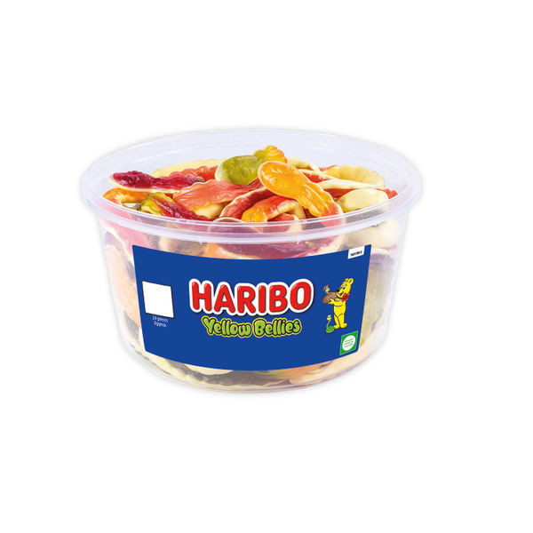 Haribo Yellow Bellies Snakes Sweets Drum 768g 09690 Haribo Yellow Bellies Snakes Sweets Drum 768g 09690