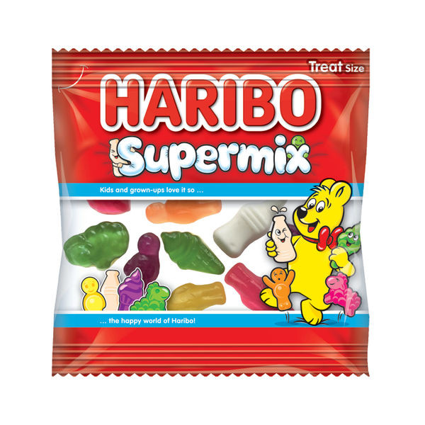 Haribo Supermix Mini Bags 16g (Pack of 100) 72742 Haribo Supermix Mini Bags 16g (Pack of 100) 72742