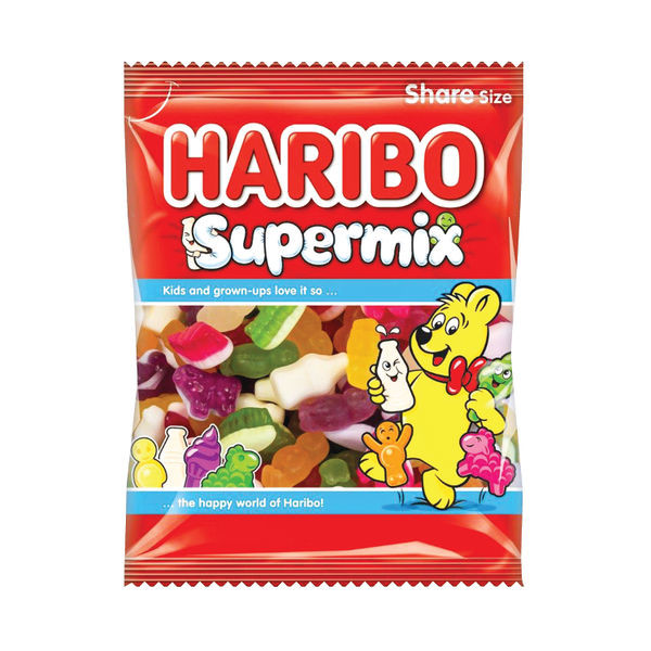 Haribo Supermix Share Size Bag 160g (Pack of 12) 727730 Haribo Supermix Share Size Bag 160g (Pack of 12) 727730