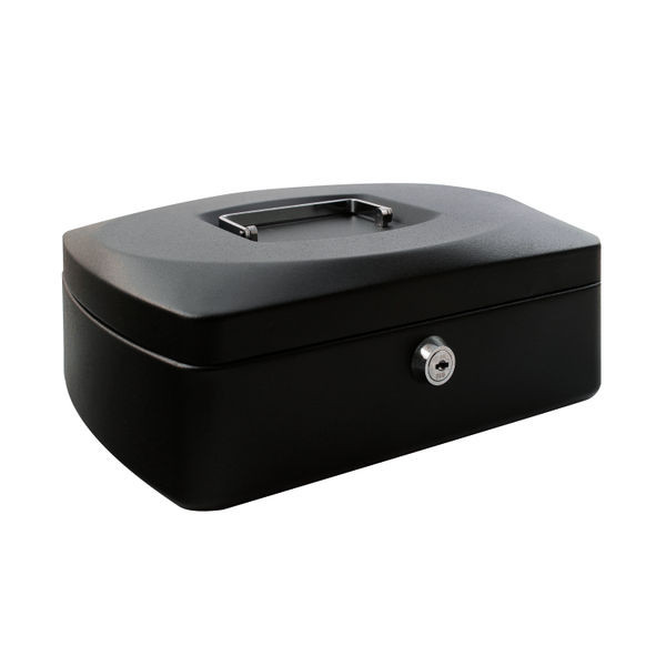 Q-Connect Cash Box 12 Inch Black