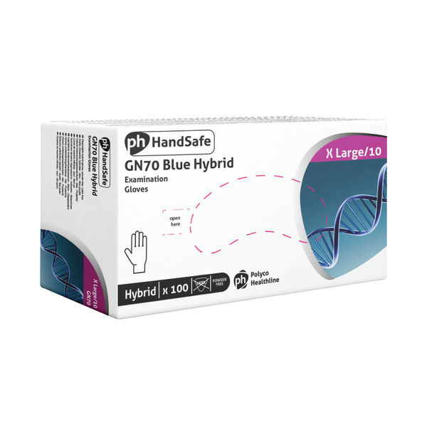 Shield Vinyl/Nitrile Mix Powder Free Gloves XLarge (100 Pack) GN70