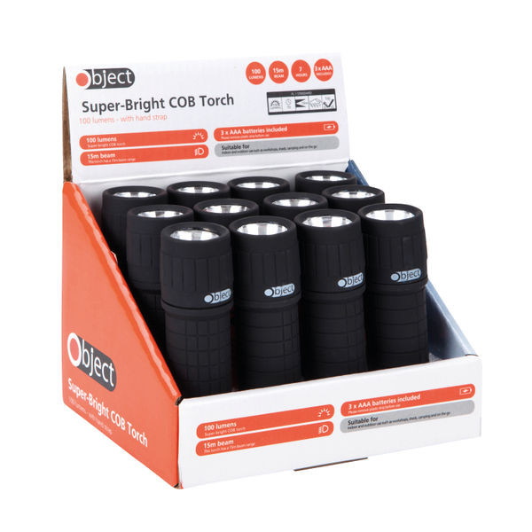 Object LED Torch 0.5 Watt 30 Lumens (12 Pack) SP073