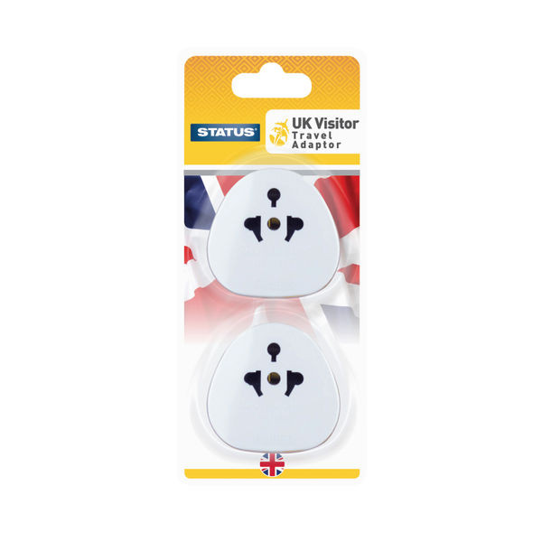Status UK Travel Adaptor (Pack of 2) SUKVISTA2PK4