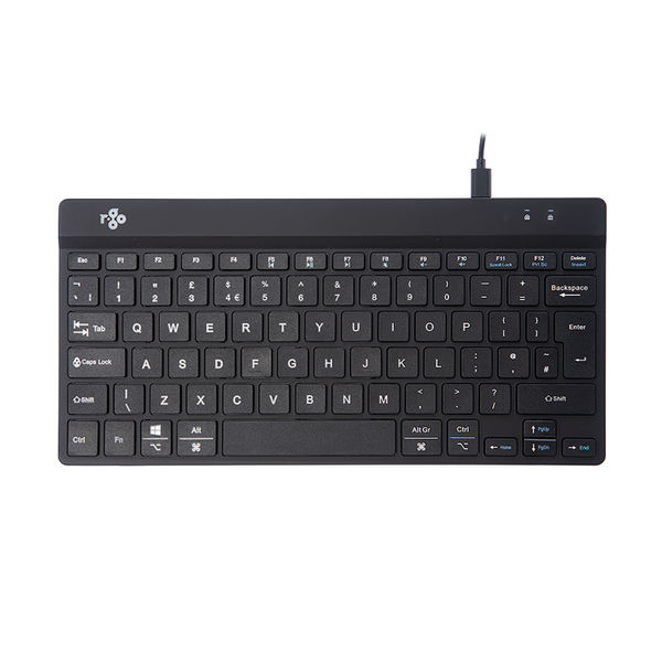 R-Go Compact Break Wired Keyboard UK Qwerty Black RGOCOUKWDBL