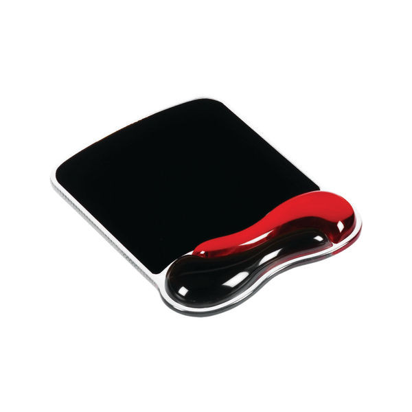 Kensington Duo Gel Mouse Pad with Wrist Support 240x182x25mm Red/Black 62402 Kensington Duo Gel Mouse Pad with Wrist Support 240x182x25mm Red/Black 62402